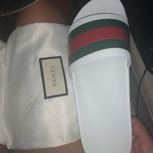 Authentic Gucci White Slide (only left one)